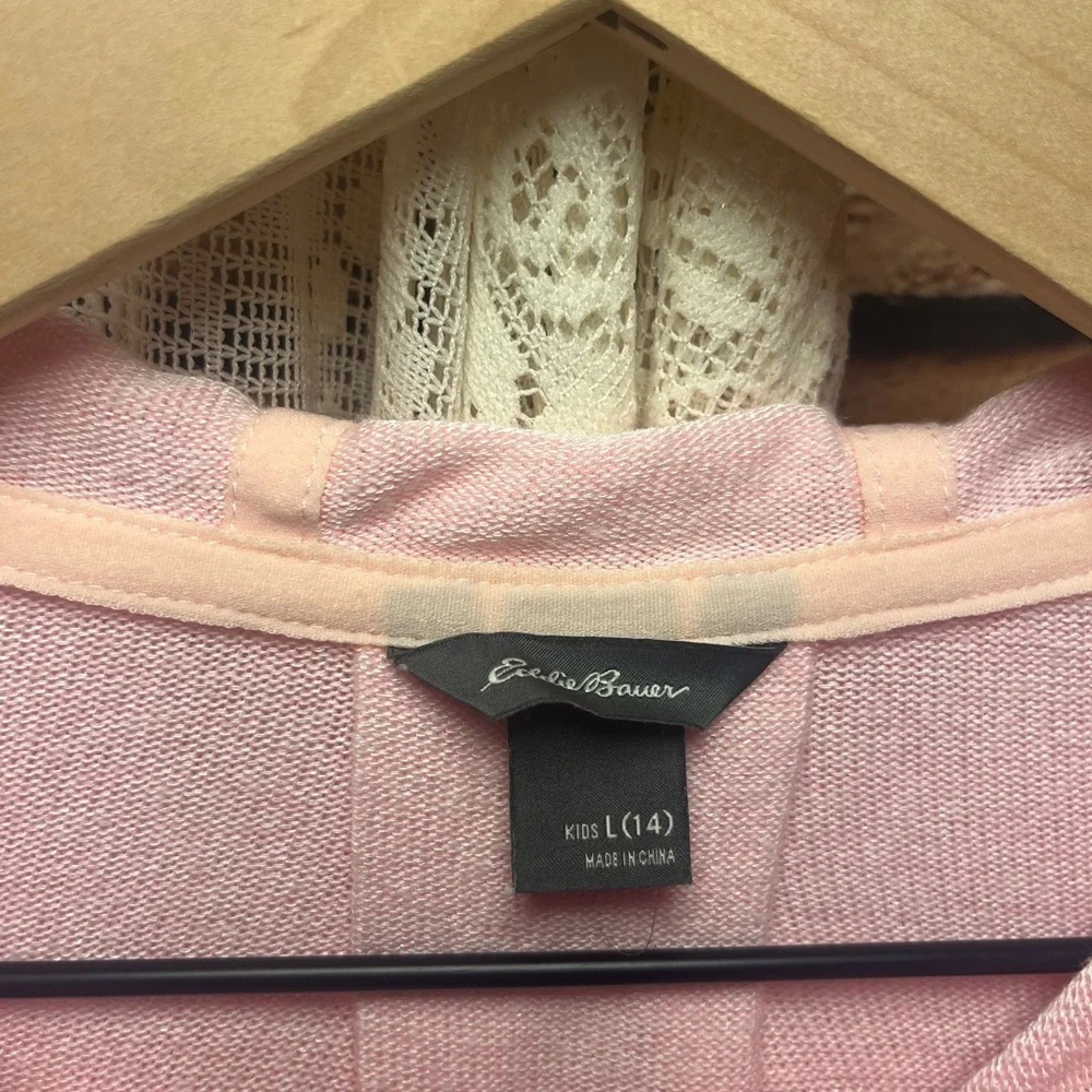 Eddie Bauer Pink Kids Hoodie with Adventure Print (093)